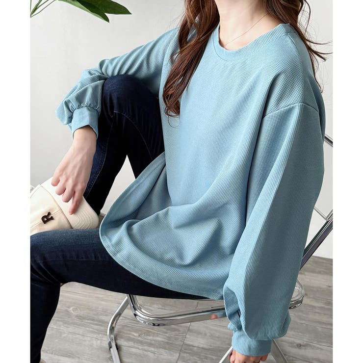 ラウンドネックボリュームスリーブトップス レディース 長袖 | Amulet | 詳細画像42 