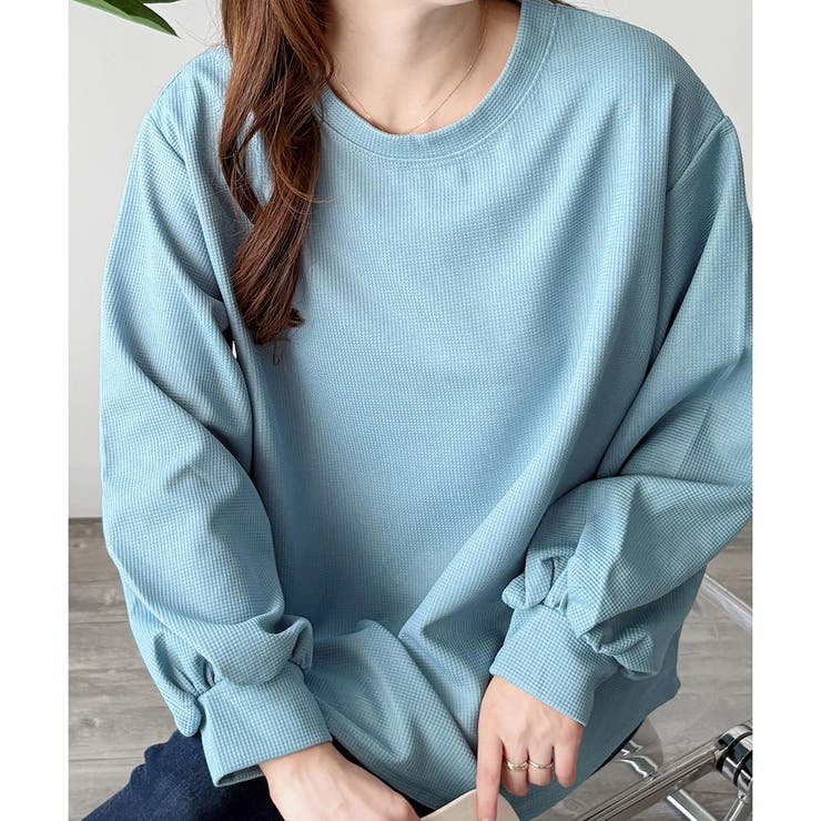 ラウンドネックボリュームスリーブトップス レディース 長袖 | Amulet | 詳細画像43 