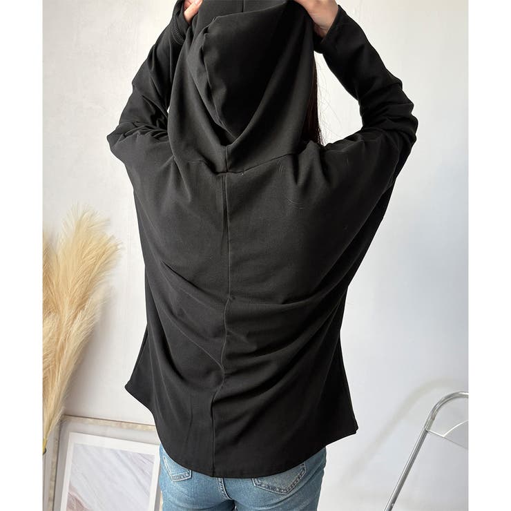 ソフトタッチフード付きパーカー レディース 長袖 | Amulet | 詳細画像13 