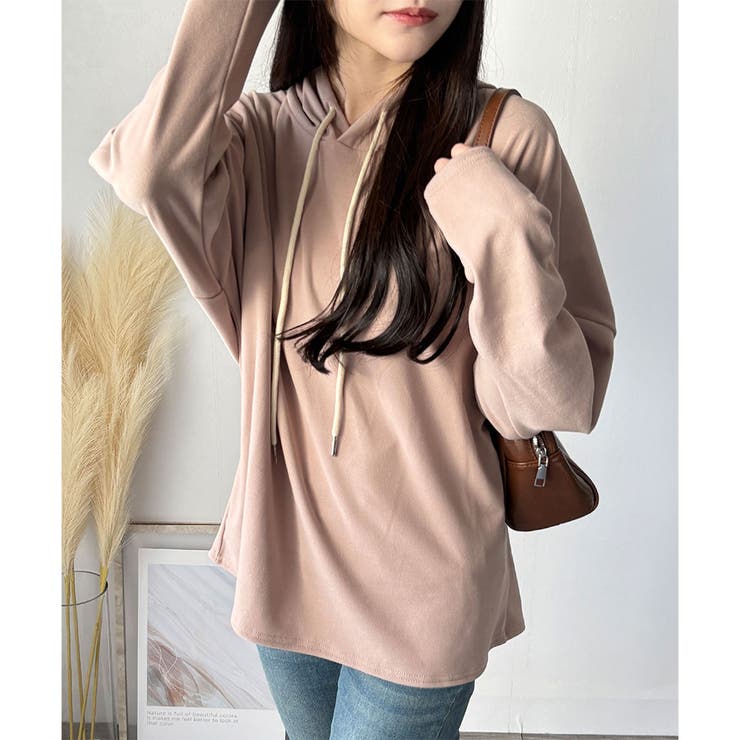 ソフトタッチフード付きパーカー レディース 長袖 | Amulet | 詳細画像17 