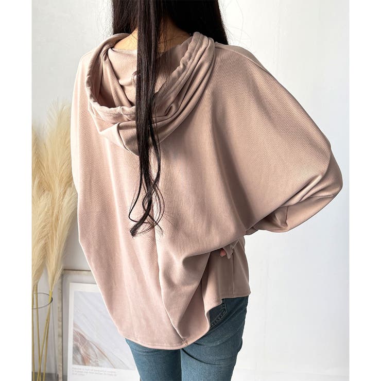 ソフトタッチフード付きパーカー レディース 長袖 | Amulet | 詳細画像20 