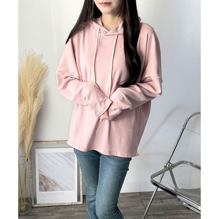 ソフトタッチフード付きパーカー レディース 長袖 | Amulet | 詳細画像22 