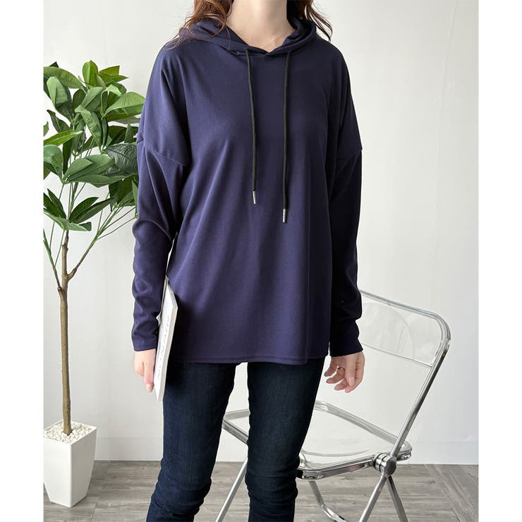 ソフトタッチフード付きパーカー レディース 長袖 | Amulet | 詳細画像28 