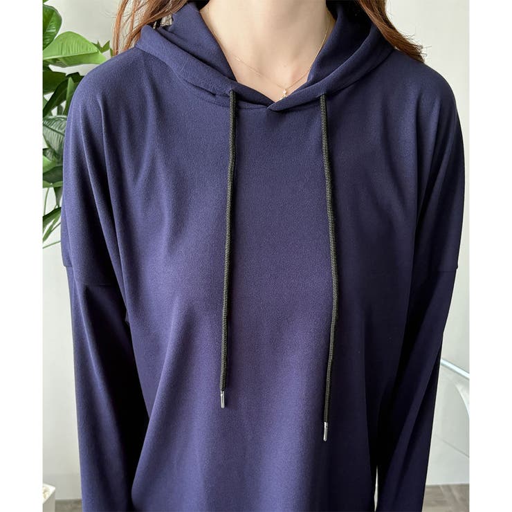 ソフトタッチフード付きパーカー レディース 長袖 | Amulet | 詳細画像29 