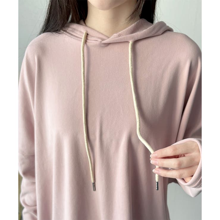 ソフトタッチフード付きパーカー レディース 長袖 | Amulet | 詳細画像30 