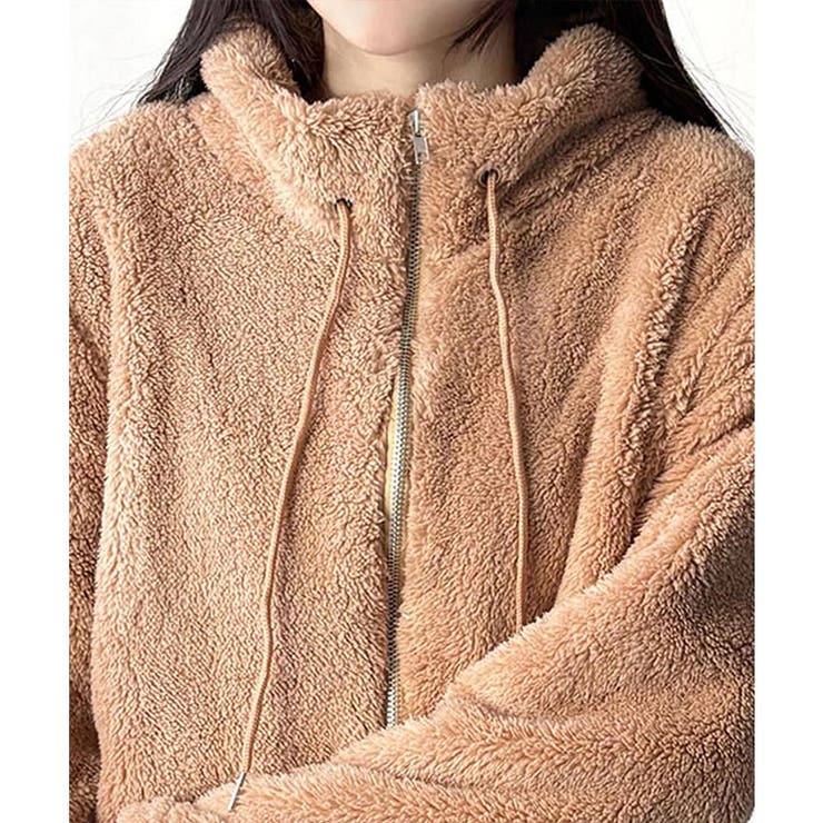 ソフトボアブルゾン ふんわり軽い ジップアップアウター | Amulet | 詳細画像42 