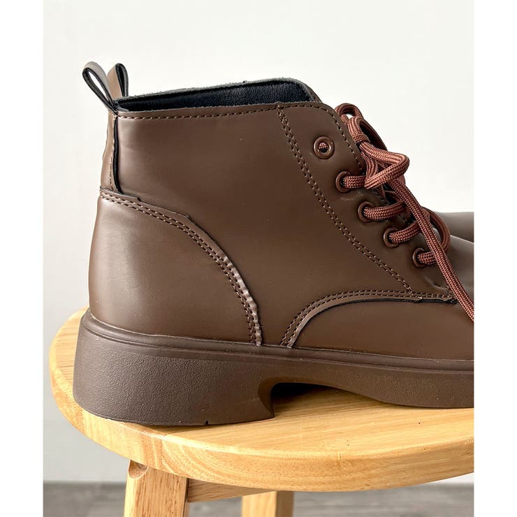 レースアップ厚底ショートブーツ レディース カジュアル | Amulet | 詳細画像22 