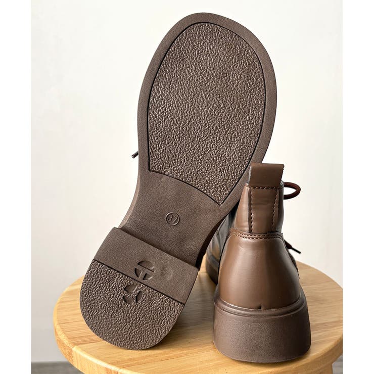 レースアップ厚底ショートブーツ レディース カジュアル | Amulet | 詳細画像23 