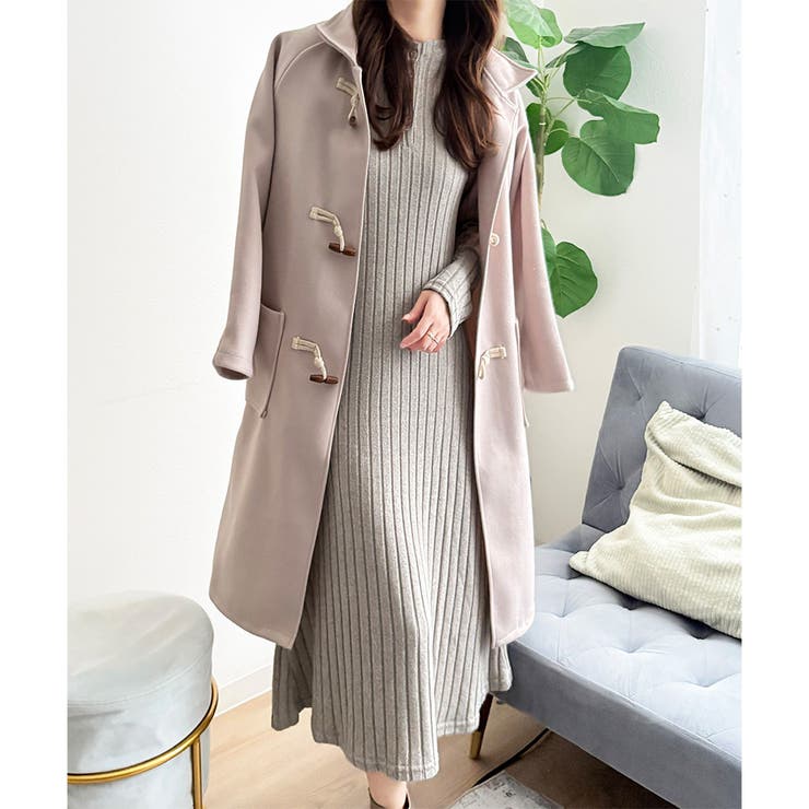 リブニットリラクシーロングワンピース 体型カバー 秋冬 | Amulet | 詳細画像19 