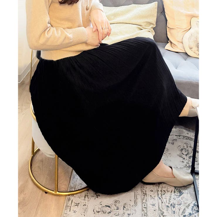 ナチュラルプリーツロングスカート 軽やかプリーツ 美シルエット | Amulet | 詳細画像14 