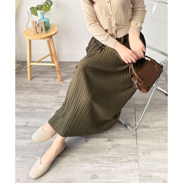 ナチュラルプリーツロングスカート 軽やかプリーツ 美シルエット | Amulet | 詳細画像15 