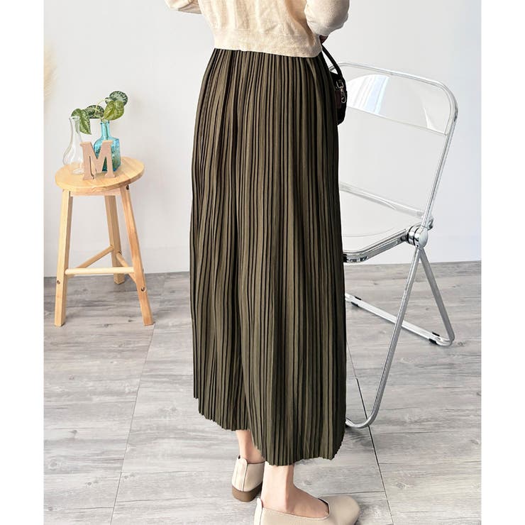 ナチュラルプリーツロングスカート 軽やかプリーツ 美シルエット | Amulet | 詳細画像16 