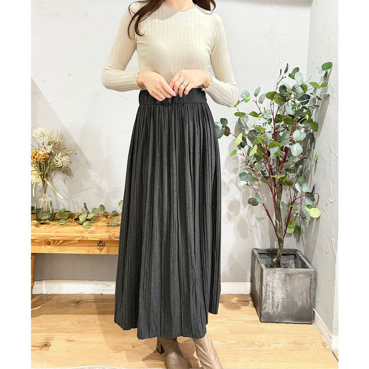 ナチュラルプリーツロングスカート 軽やかプリーツ 美シルエット | Amulet | 詳細画像20 