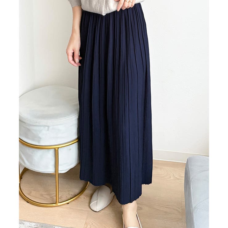 ナチュラルプリーツロングスカート 軽やかプリーツ 美シルエット | Amulet | 詳細画像21 