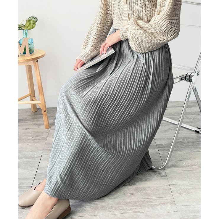 ナチュラルプリーツロングスカート 軽やかプリーツ 美シルエット | Amulet | 詳細画像27 