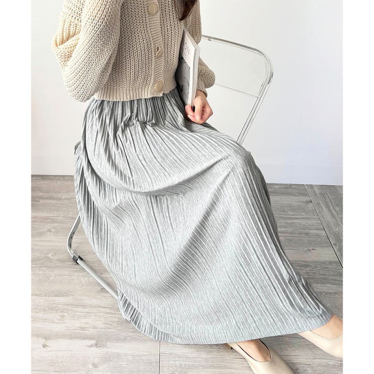 ナチュラルプリーツロングスカート 軽やかプリーツ 美シルエット | Amulet | 詳細画像28 