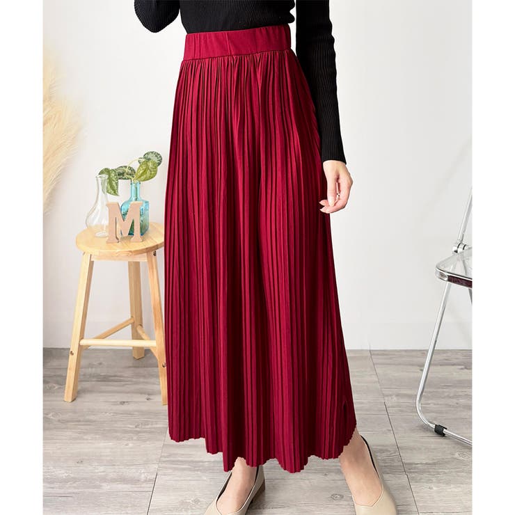 ナチュラルプリーツロングスカート 軽やかプリーツ 美シルエット | Amulet | 詳細画像30 