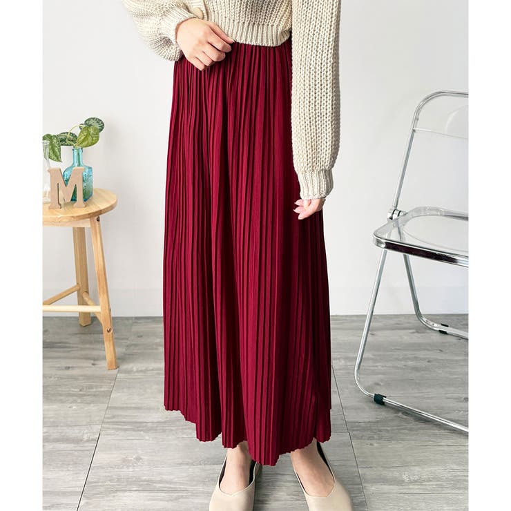 ナチュラルプリーツロングスカート 軽やかプリーツ 美シルエット | Amulet | 詳細画像31 