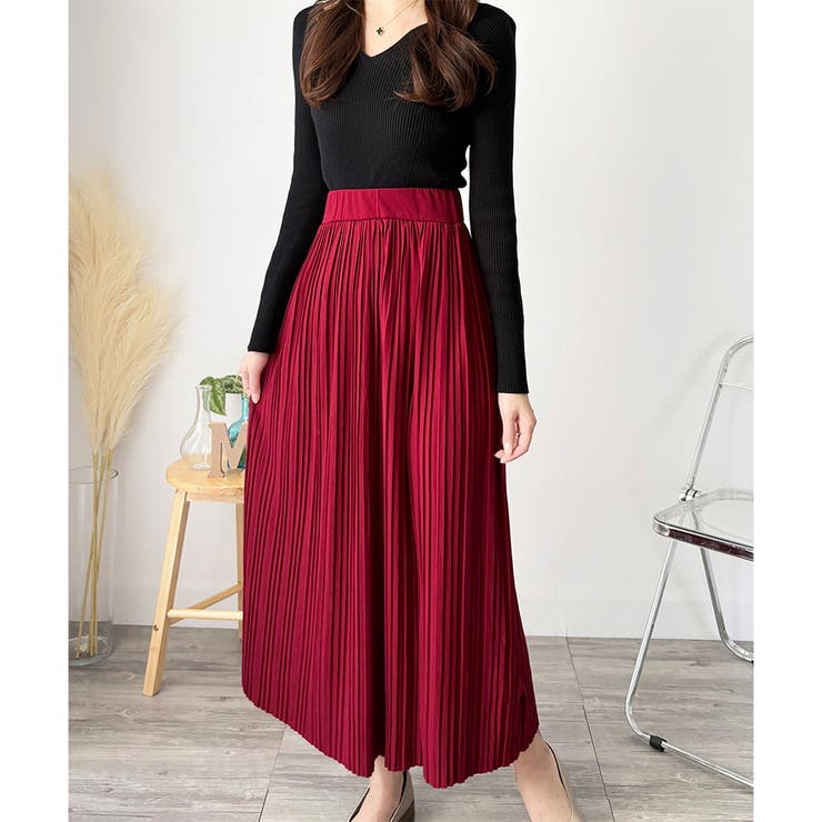 ナチュラルプリーツロングスカート 軽やかプリーツ 美シルエット | Amulet | 詳細画像32 