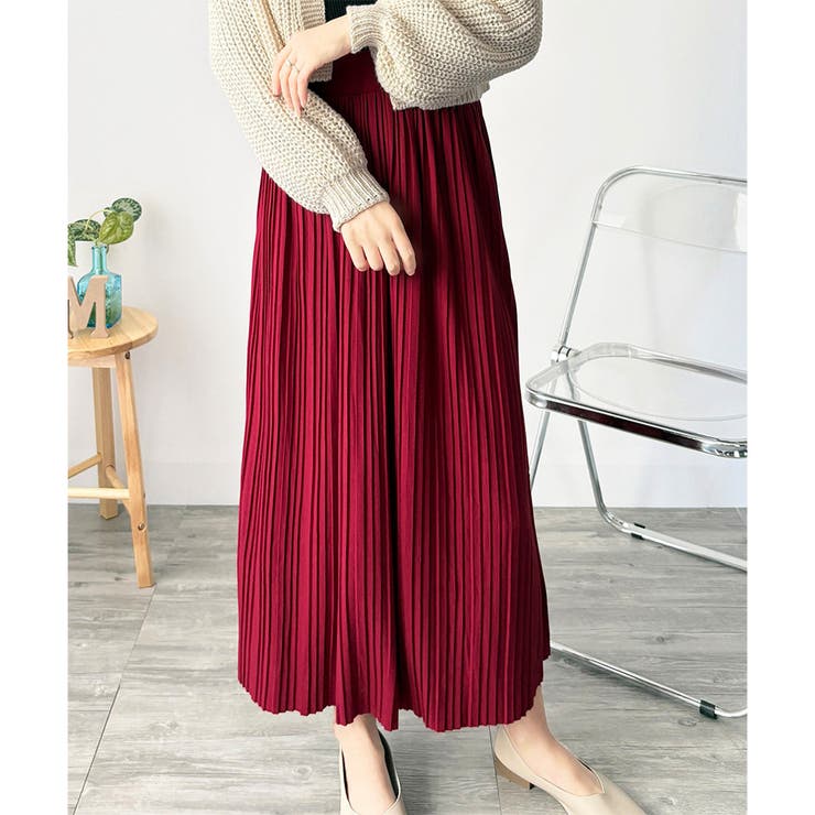 ナチュラルプリーツロングスカート 軽やかプリーツ 美シルエット | Amulet | 詳細画像4 