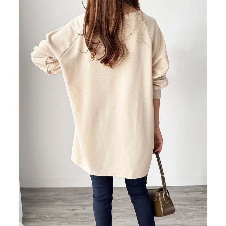 サイドスリットオーバーカットソー トップス 長袖 | Amulet | 詳細画像13 