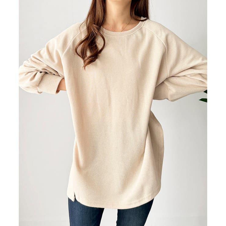 サイドスリットオーバーカットソー トップス 長袖 | Amulet | 詳細画像16 