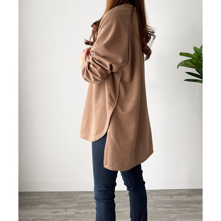 サイドスリットオーバーカットソー トップス 長袖 | Amulet | 詳細画像18 