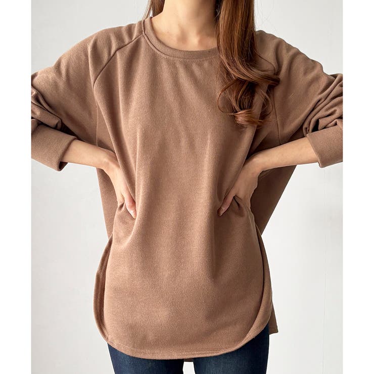 サイドスリットオーバーカットソー トップス 長袖 | Amulet | 詳細画像20 