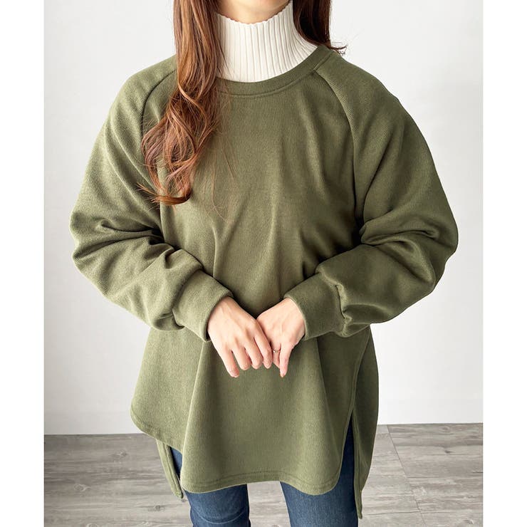 サイドスリットオーバーカットソー トップス 長袖 | Amulet | 詳細画像26 