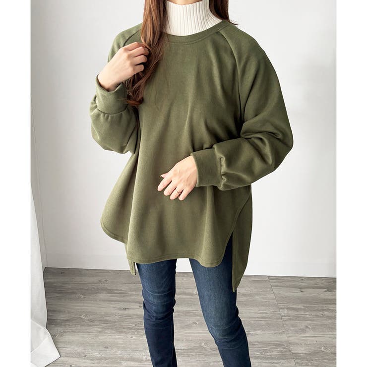 サイドスリットオーバーカットソー トップス 長袖 | Amulet | 詳細画像28 