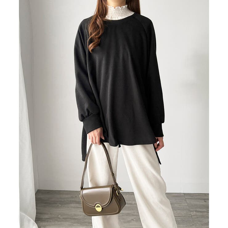 サイドスリットオーバーカットソー トップス 長袖 | Amulet | 詳細画像29 