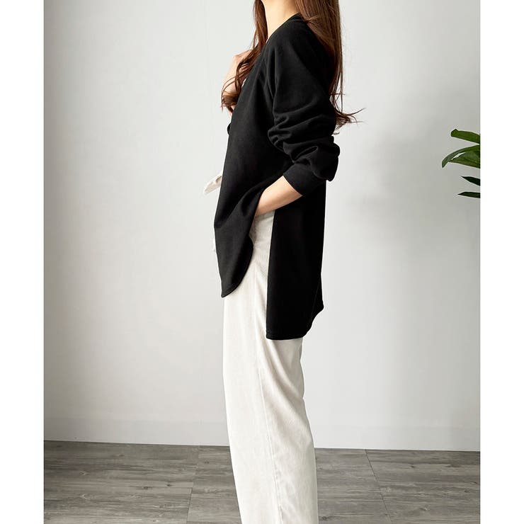 サイドスリットオーバーカットソー トップス 長袖 | Amulet | 詳細画像30 