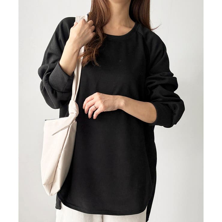 サイドスリットオーバーカットソー トップス 長袖 | Amulet | 詳細画像32 