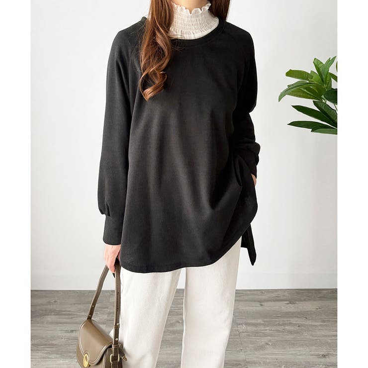 サイドスリットオーバーカットソー トップス 長袖 | Amulet | 詳細画像33 