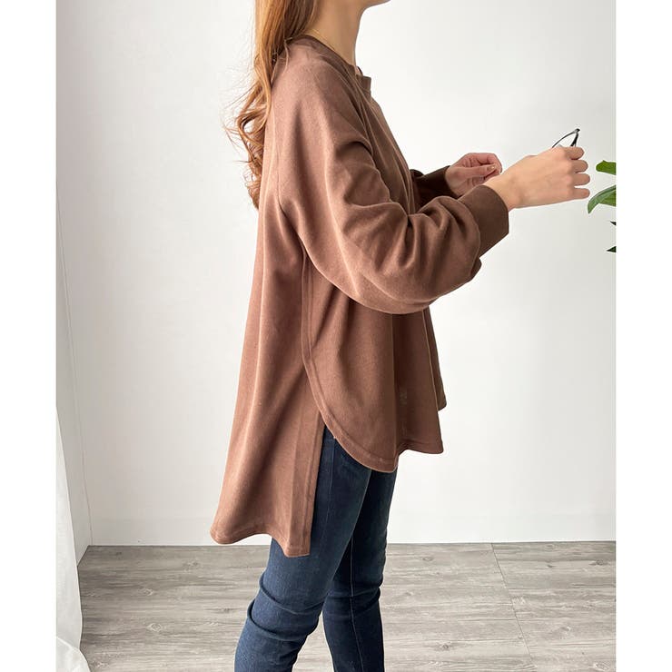 サイドスリットオーバーカットソー トップス 長袖 | Amulet | 詳細画像37 