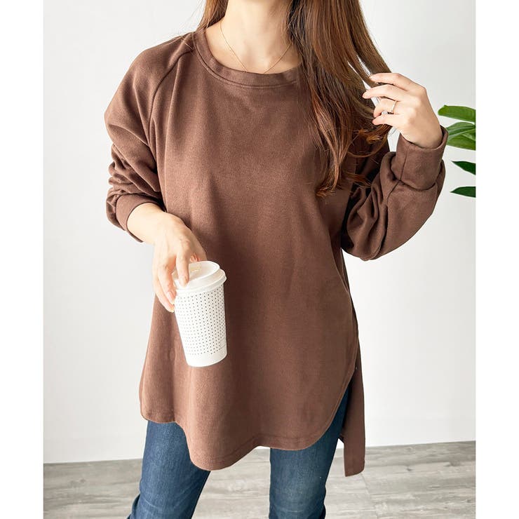 サイドスリットオーバーカットソー トップス 長袖 | Amulet | 詳細画像39 