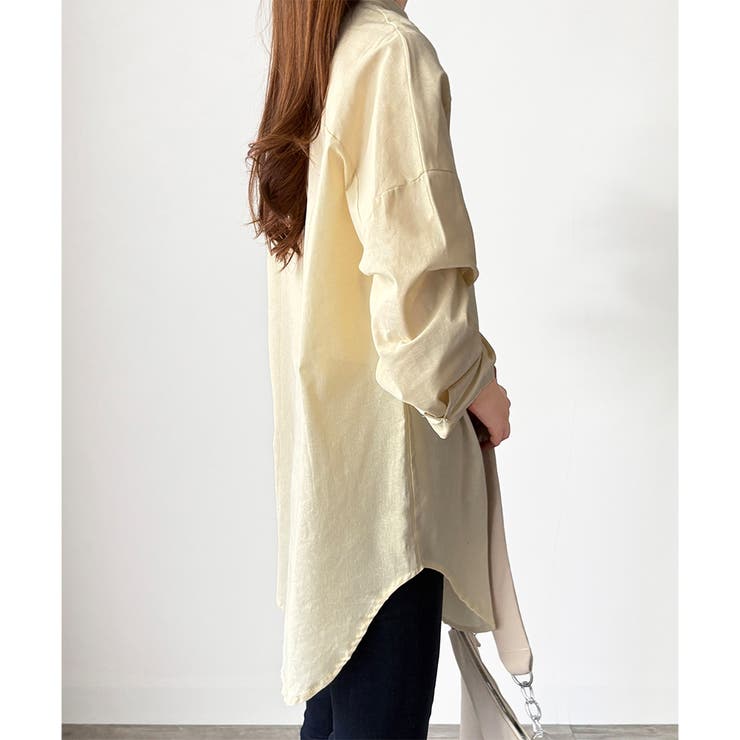 スタンドカラーオーバーシャツ トップス 羽織り | Amulet | 詳細画像13 