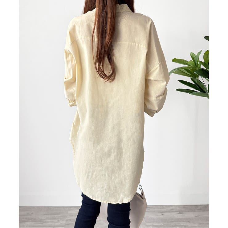 スタンドカラーオーバーシャツ トップス 羽織り | Amulet | 詳細画像14 