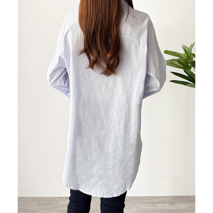 スタンドカラーオーバーシャツ トップス 羽織り | Amulet | 詳細画像19 