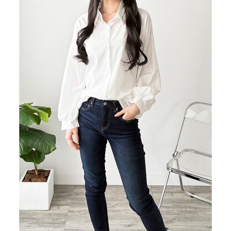 オーバーサイズロングシャツ ロング丈 トップス | Amulet | 詳細画像11 