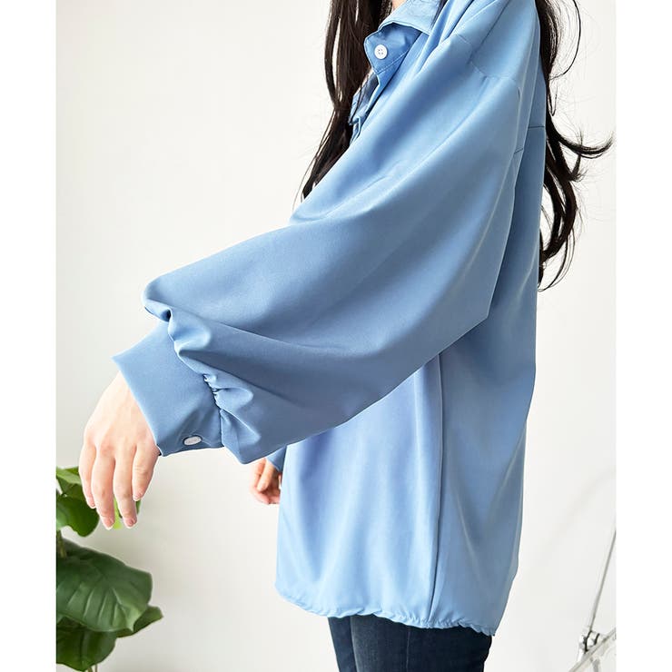 オーバーサイズロングシャツ ロング丈 トップス | Amulet | 詳細画像27 