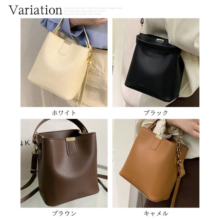 2WAYミニバケツショルダーバッグ ミニバッグ 軽量 | Amulet | 詳細画像5 