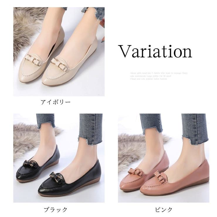 ビットフラットローファー レディース ローヒール | Amulet | 詳細画像5 