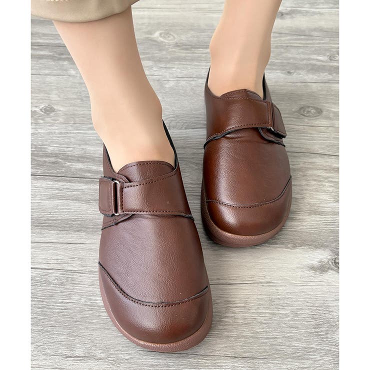 ブラウン | 厚底スリッポンシューズ レディース シューズ | Amulet