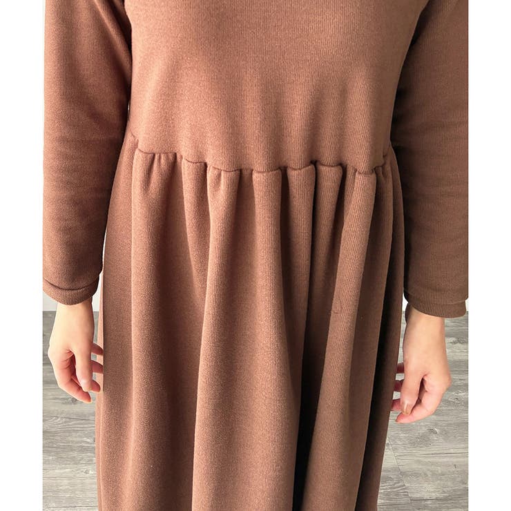 ウエスト切替ロングワンピース レディース 長袖 | Amulet | 詳細画像24 