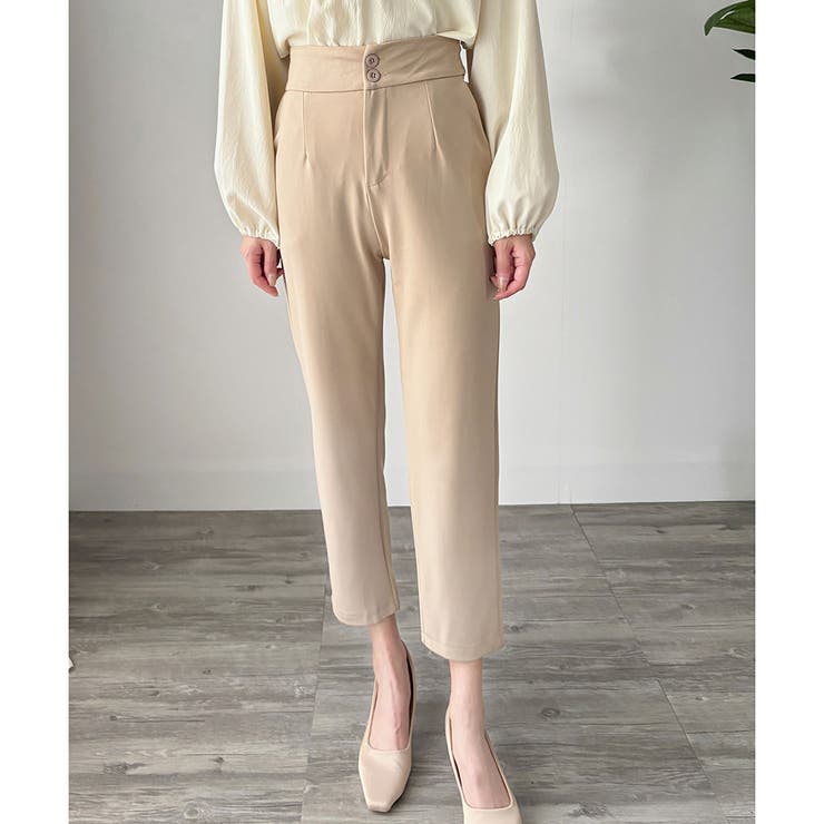 ダブルボタンタックスラックスパンツ レディース テーパード | Amulet | 詳細画像16 