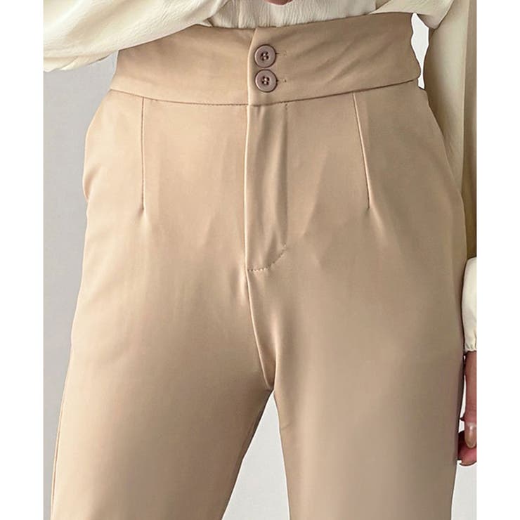 ダブルボタンタックスラックスパンツ レディース テーパード | Amulet | 詳細画像20 