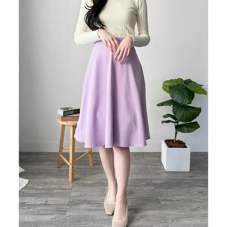 ひざ丈Aラインスカート スカート フレアシルエット | Amulet | 詳細画像13 