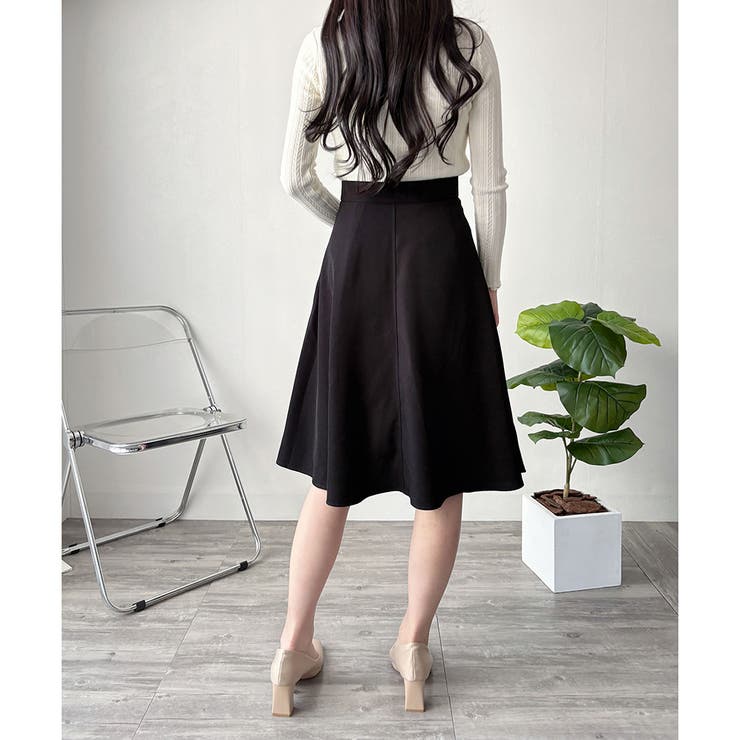 ひざ丈Aラインスカート スカート フレアシルエット | Amulet | 詳細画像20 