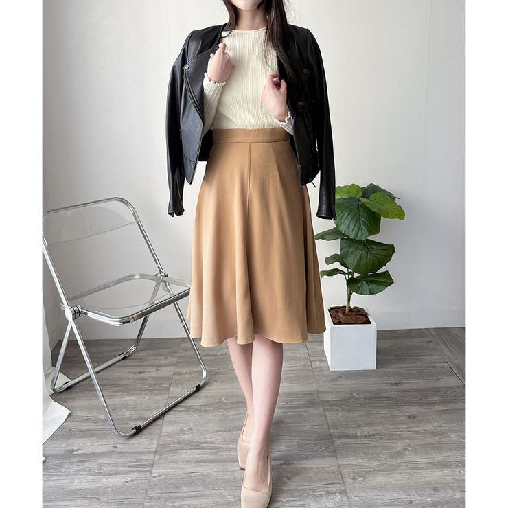 ひざ丈Aラインスカート スカート フレアシルエット | Amulet | 詳細画像26 